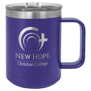 15 oz. Stainless Steel Vacuum Insulated Mug with Slider Lid