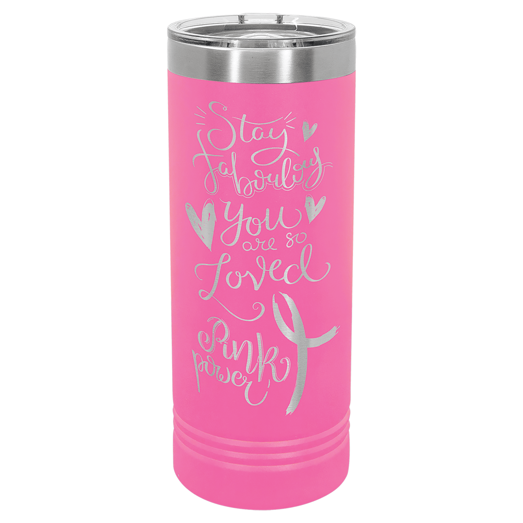 22 oz. Stainless Steel Skinny Tumbler with Slider Lid