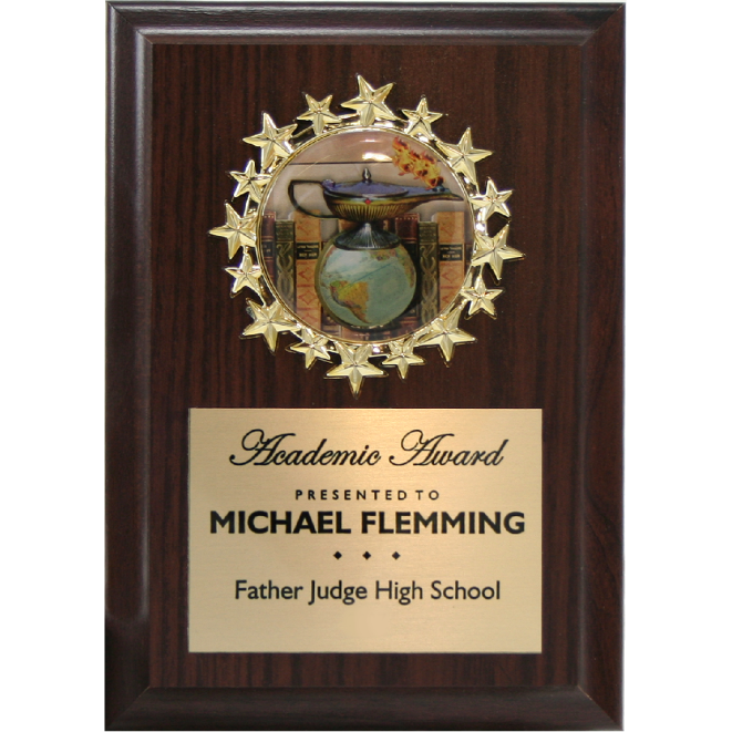 Starburst Medallion Cherry Plaque