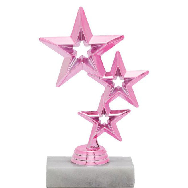 Pretty In Pink Star Figure Trophy